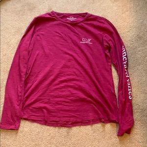 Red long sleeve tee shirt